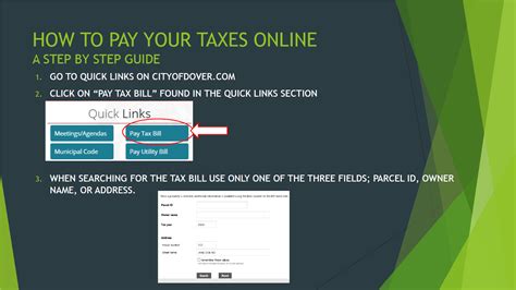 city of dover|city of dover tax bill.